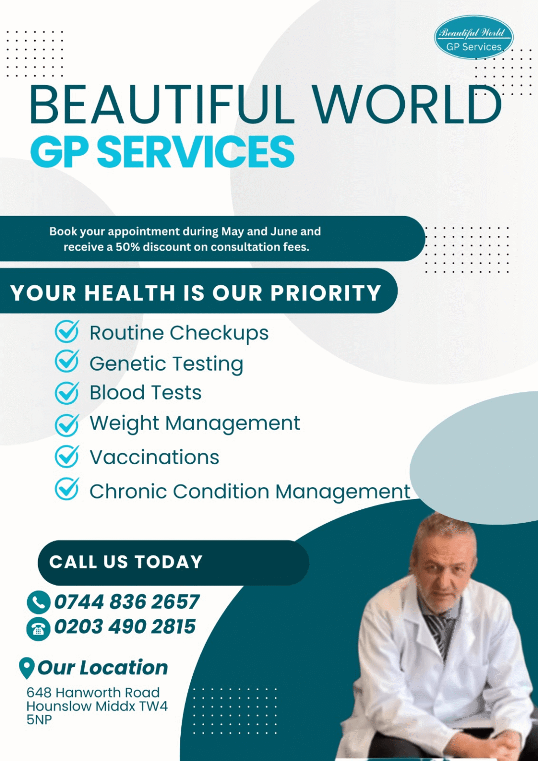 Private GP Services - Beautiful World Training Academy