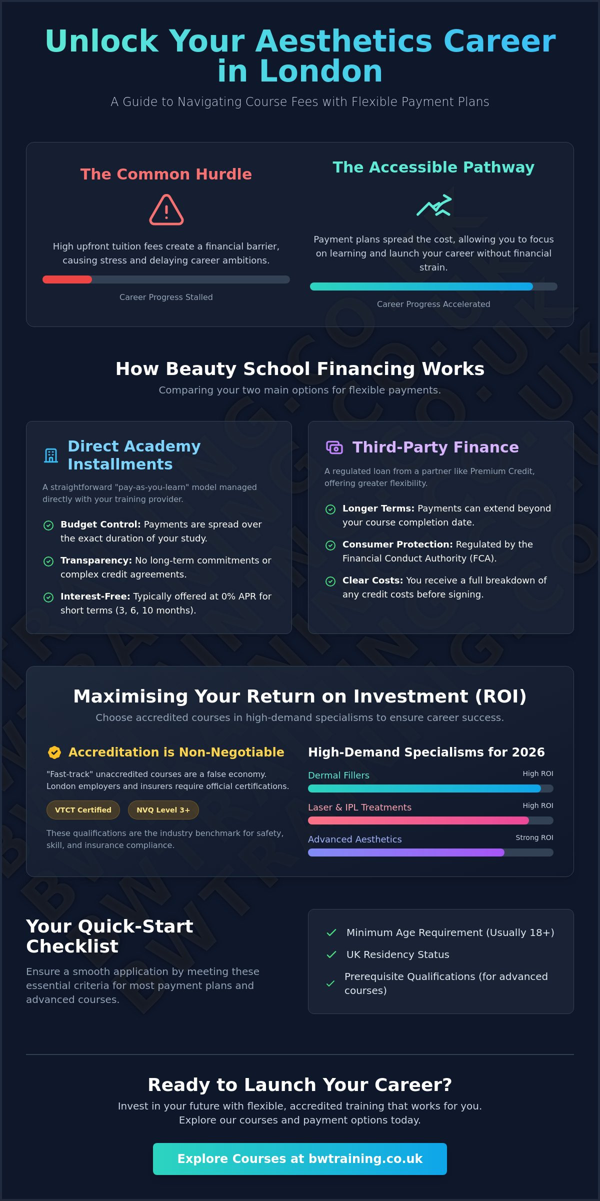 Beauty Courses with Payment Plans in London: Your 2026 Guide to Flexible Training